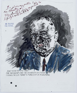 Untitled (I’ve given...) Raymond Pettibon - Goethe abwärts  (Sammlung Falckenberg), Mönchehaus Museum 2006